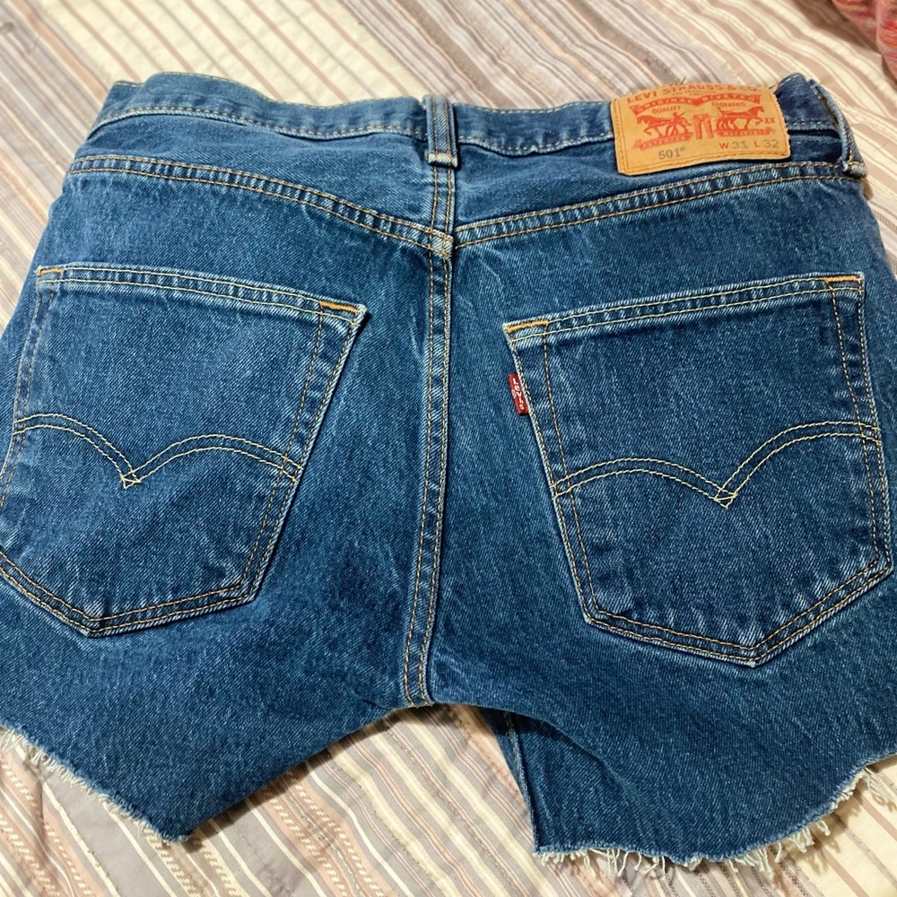 Levi Strauss and co button fly Jean shorts